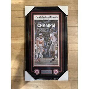 Ohio State University Buckeyes 2024 CFP Champions Framed Newspaper Cover